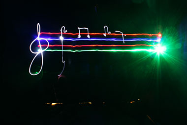 teambuilding light painting Tulle